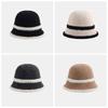 Breathable Knitted Bucket Hat Temperament Sun Protection Cap Visor Cap Sunshade Basin Cap  Women