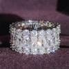 European and American Style Zircon Ring: Women's Elegant Micro-Inlaid Zircon Band R6136