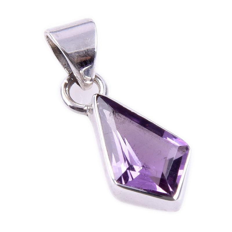Подвеска из натурального розового аметиста из стерлингового серебра 925 пробы 1 дюйм A2B80