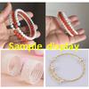 100 Loops Gold Steel Color Memory Wire 60mm Bracelet Bangle Loop 115mm Necklace Collar Hoop for Zircon Making DIY Accessories