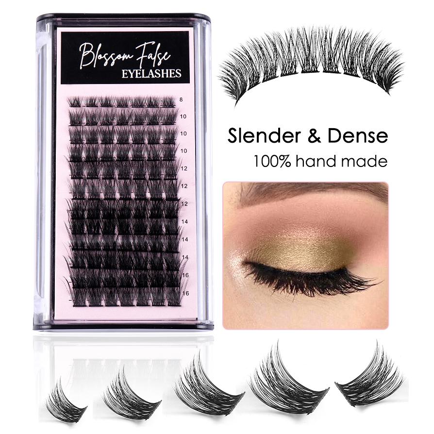 Накладные пучки ресниц, отдельные кластеры, наращивание ресниц, сегментированные накладные ресницы из искусственной норки, натуральные мягкие