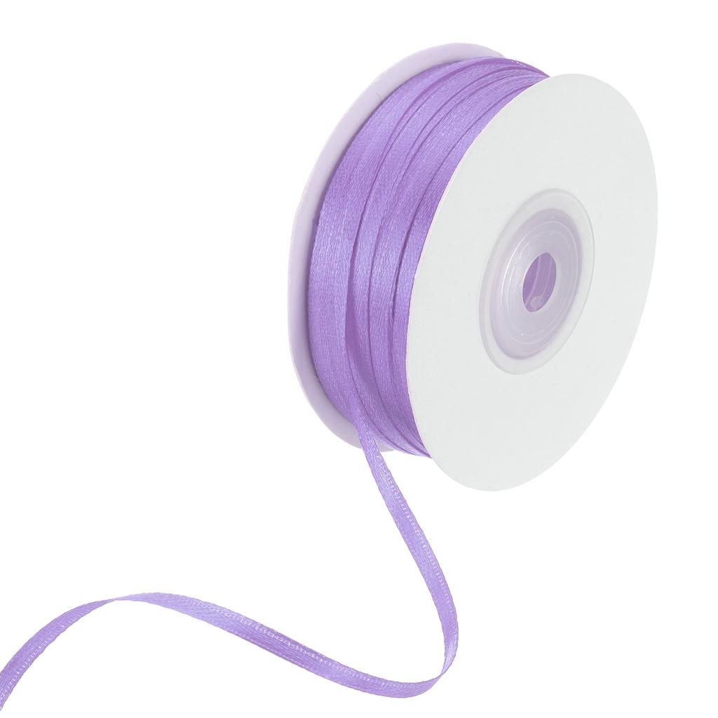 Атласная лента двусторонняя полиэстеровая атласная лента для подарочной упаковки, рукоделия, свадебного декора, 1/8 дюйма x 100 ярдов