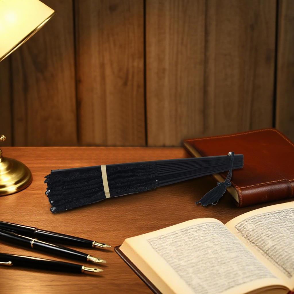 Черные веера ручные Хэллоуин Кружевные веера ручные Свадебное украшение Реквизит для танцевальной вечеринки Для семьи Друзей Девочек Дочери