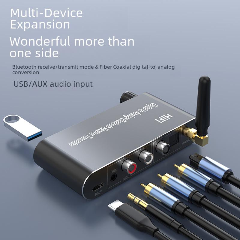 Приемник и передатчик Bluetooth 5.1: USB, AUX, оптический, коаксиальный - ЦАП цифро-аналоговый преобразователь