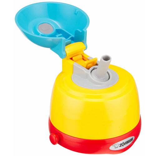 ZOJIRUSHI Water Bottle Straw Shimashima Guruguru Stainless Steel Bottle 0.45L ST-ZH45S-EW