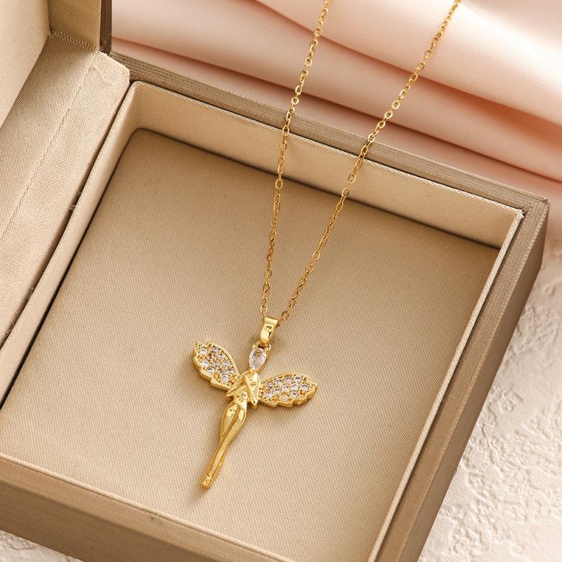 Angel Wings Pendant Accessories Collarbone Chain