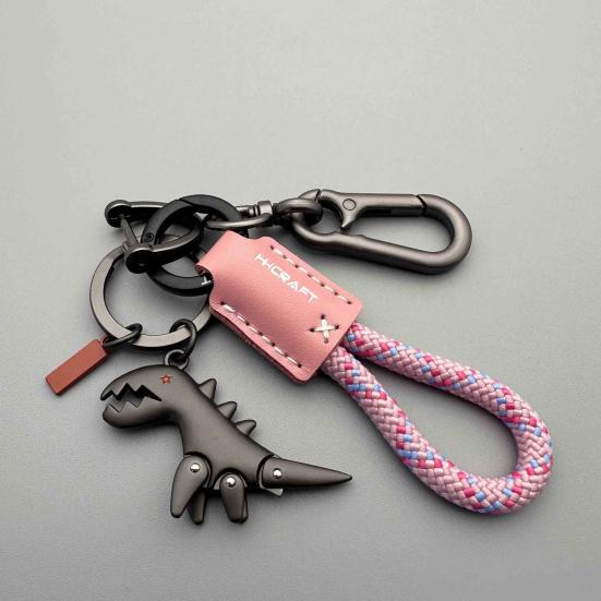 Yousheng Dinosaur Charm Keychain Zinc Alloy Animal Keyring Keys Backpacks Handbags Keychain Stylish Accessories