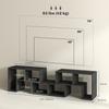 Three-Block Modular TV Stand - Black Wood-Effect