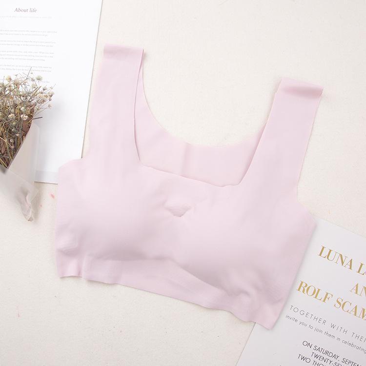 Японский бесшовный бюстгальтер для сна Anxin - без стали, цельный, большого размера, утягивающее спину спортивное нижнее белье для женщин