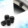 ZLKQ1 4pcs Metal Aluminum Alloy Car Wheel Tire Valve Air Stem Cap Dust Proof Covers For Ford Fiesta Emblem Accessories