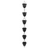 Black Acorn Rain Chain 3.6ft Decorative Rain Catcher Chain for Gutter Downspouts Aluminum Alloy