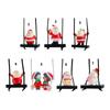 Festival Swinging Santa Auto Mirror Hanging Decoration Resin Christmas Ornament For Car Home Decoration