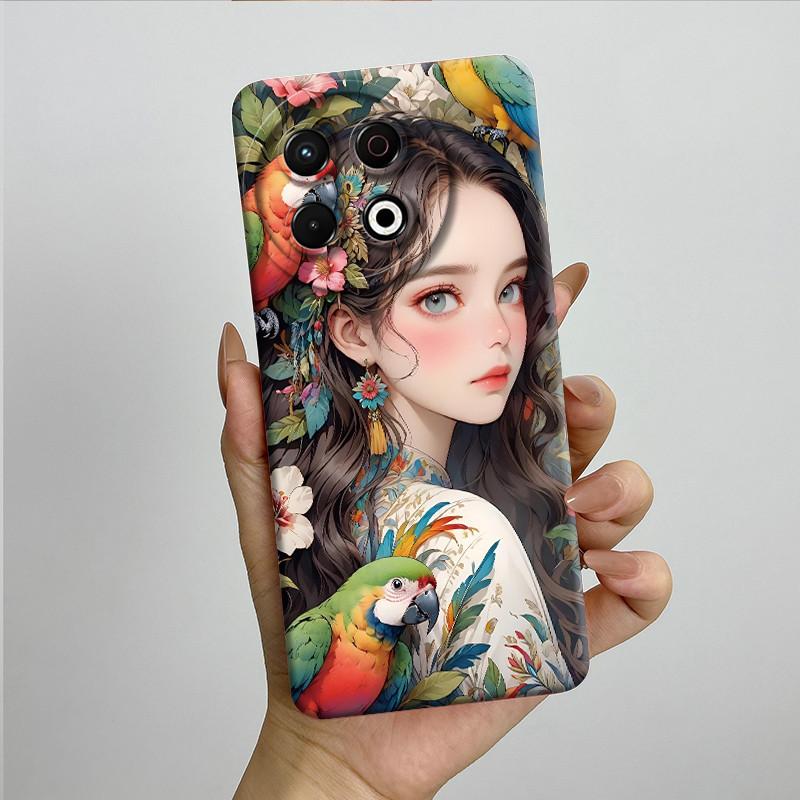 Чехол для телефона Tecno Spark 30 Pro KL7 30Pro 4G Cover Мягкий силикон Сладкая расписная оболочка Мультяшная Funda Прекрасный печатный корпус Coque