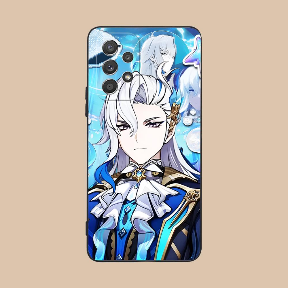 Игровой чехол GI Neuvillette Матовый ТПУ для мобильного телефона Samsung Galaxy A56 55 54 53 52 51 36 35 34 23 16 15 5G Цветная обложка