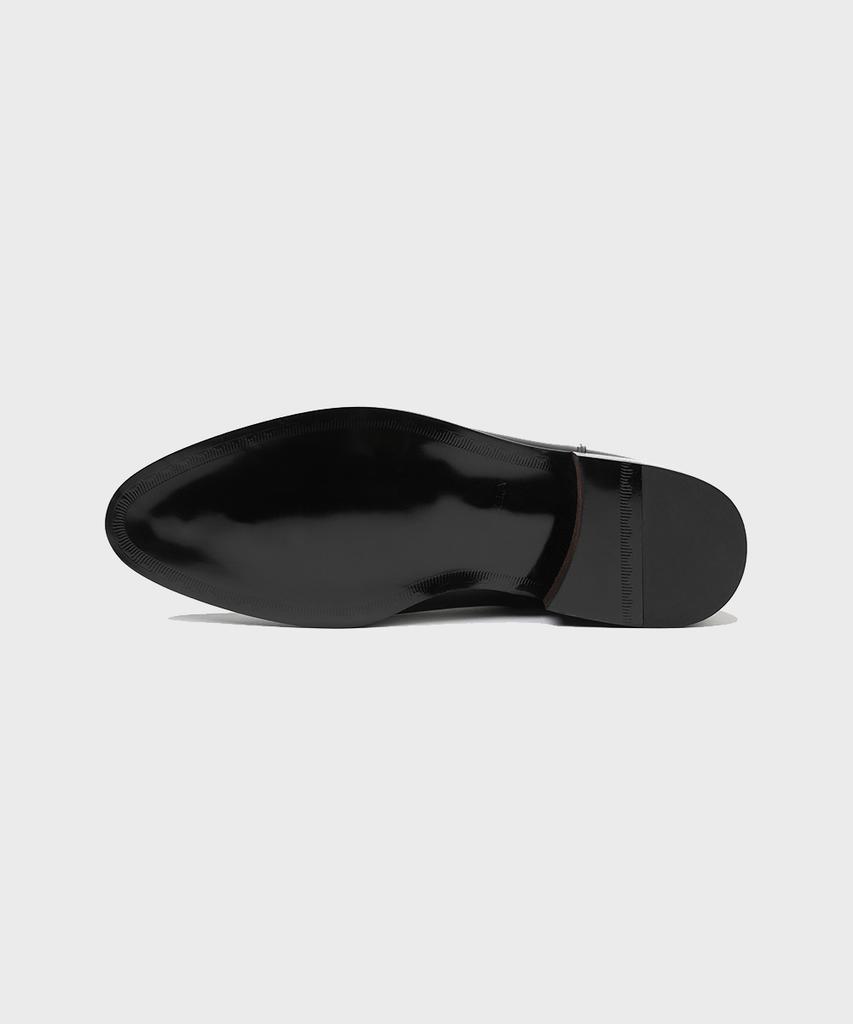Firenze Atelier Rians_Slim Toe Square Banding Chelsea Boots 3338 [Black Fg]