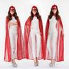 Women's Sequin Cape Halloween Sparkling Hooded Cloak Disco Party Carnival Masquerade Ball Stage Performance Costume Capes Jacket