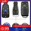 GLC GLB Car Key Sticker Auto Control Keychain Emblem Accessories For Mercedes Benz AMG Smart W205 C300 W203 W206 W108 W124 W126