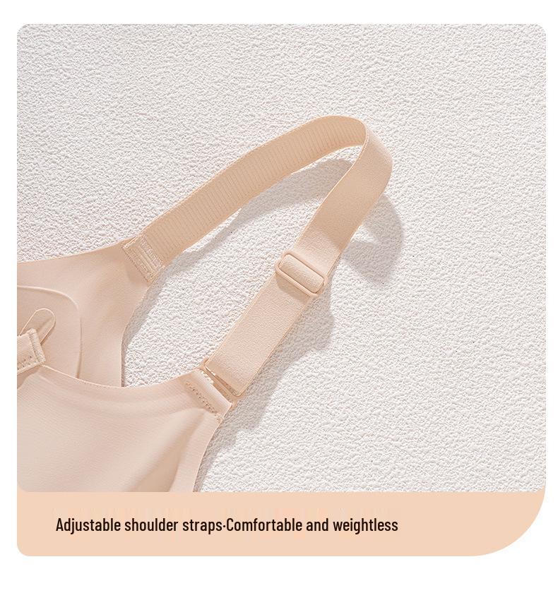 Бесшовный бюстгальтер с глубоким V-вырезом и защитой от провисания - Подтягивающий эффект для пышной груди