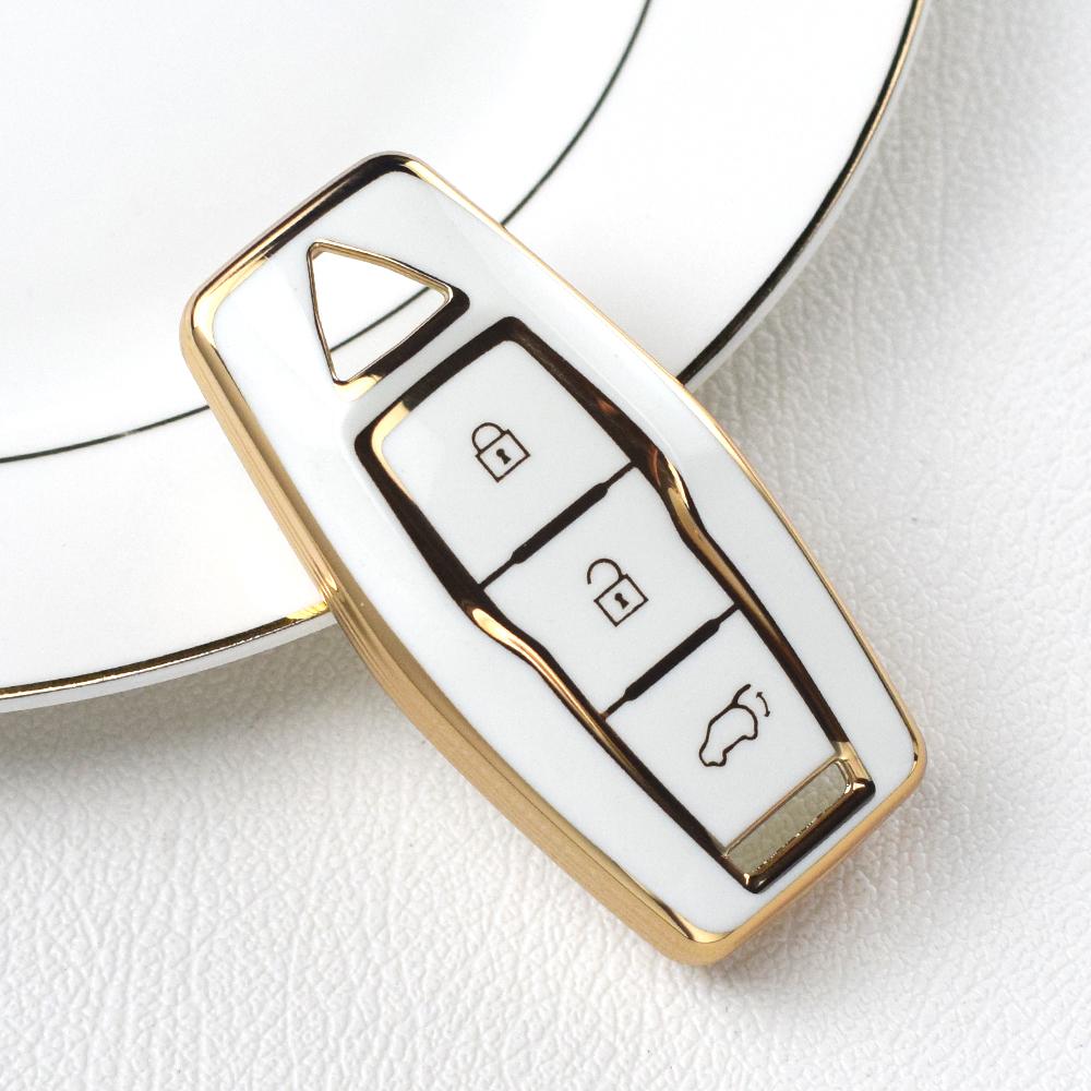 3 Кнопки ТПУ Чехол-Крышка для Ключа Автомобиля для Mitsubishi Outlander 2022 2023 2024 Держатель Защитный Аксессуар