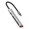 Портативные USB C и USB A адаптеры для карт TF/SD, многопортовые хабы, быстрая передача данных, OTG для ноутбуков, планшетов
