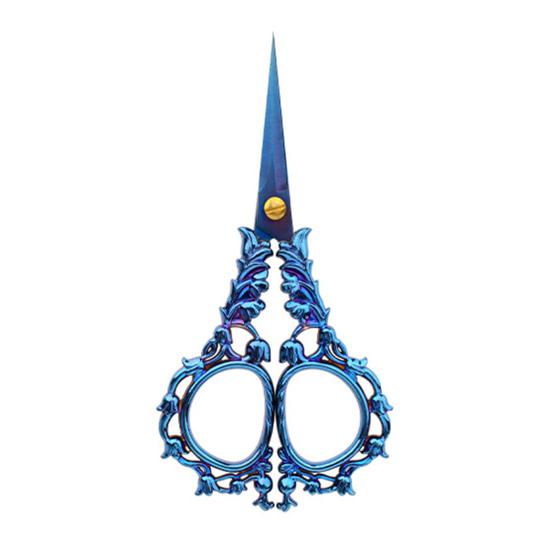 Vintage Carved Flower Scissors Heavy Duty Stainless Steel Sharp Blade Multipurpose Tailor Scissors DIY Embroidery Arts Crafts Crochet Yarn Scissors
