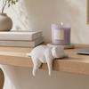 3D-печатная модель кошки, Фигурка лежащей кошки, Подвеска на край стола, Настольное украшение с матовой текстурой из смолы, Креативный подарок для любителей кошек