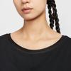 Nike Однотонная футболка с круглым вырезом и длинным рукавом Женские топы IH8598-010