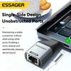 Адаптер Essager Type-C к Ethernet 100/1000 Мбит/с, высокоскоростной гигабитный адаптер RJ45 к Type-c для проводной сетевой карты ноутбука MacBook