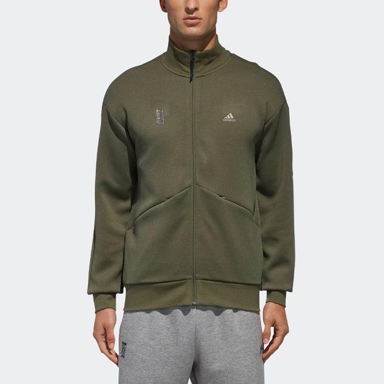adidas Куртки Мужские Базовые Зеленые Стойка Умеренная Инструктор DM5190