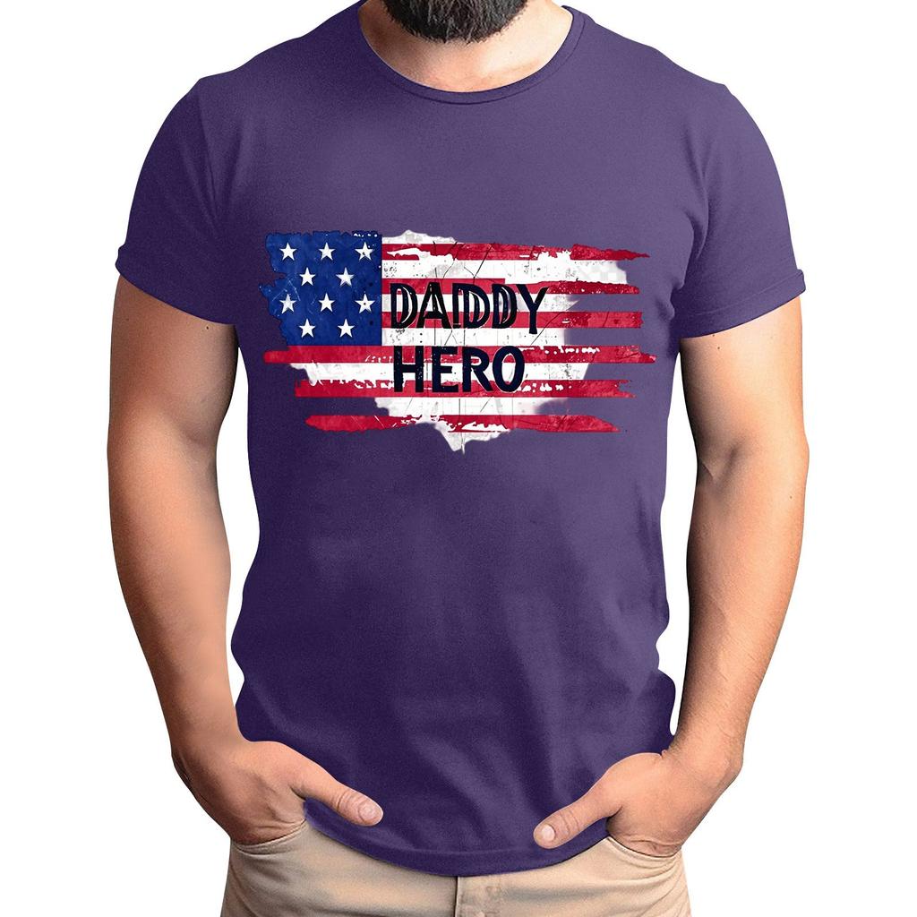 Мужская футболка с принтом флага, мужской свободный повседневный топ с короткими рукавами