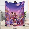 Digital Circus Blanket Durable Comfort Great for Seaside Couch Livingroom for All Seasons Modern Ideal Gift for Friends Family Couples Picnic