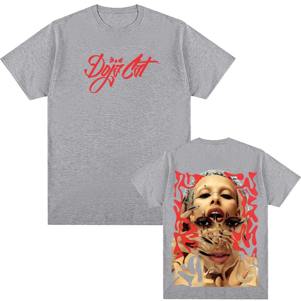 Doja Cat NEW TOPS Ariana Grande Music Sexy' Poster T-Shirt Hip Hop 100%Cotton Sleeve Oversized Classic Aesthetic Soft Tshirts