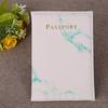 Marble Passport Cover PU Leather Travel Passport Holder Protector Case Organizer Ticket Document Business Credit ID Cards Wallet