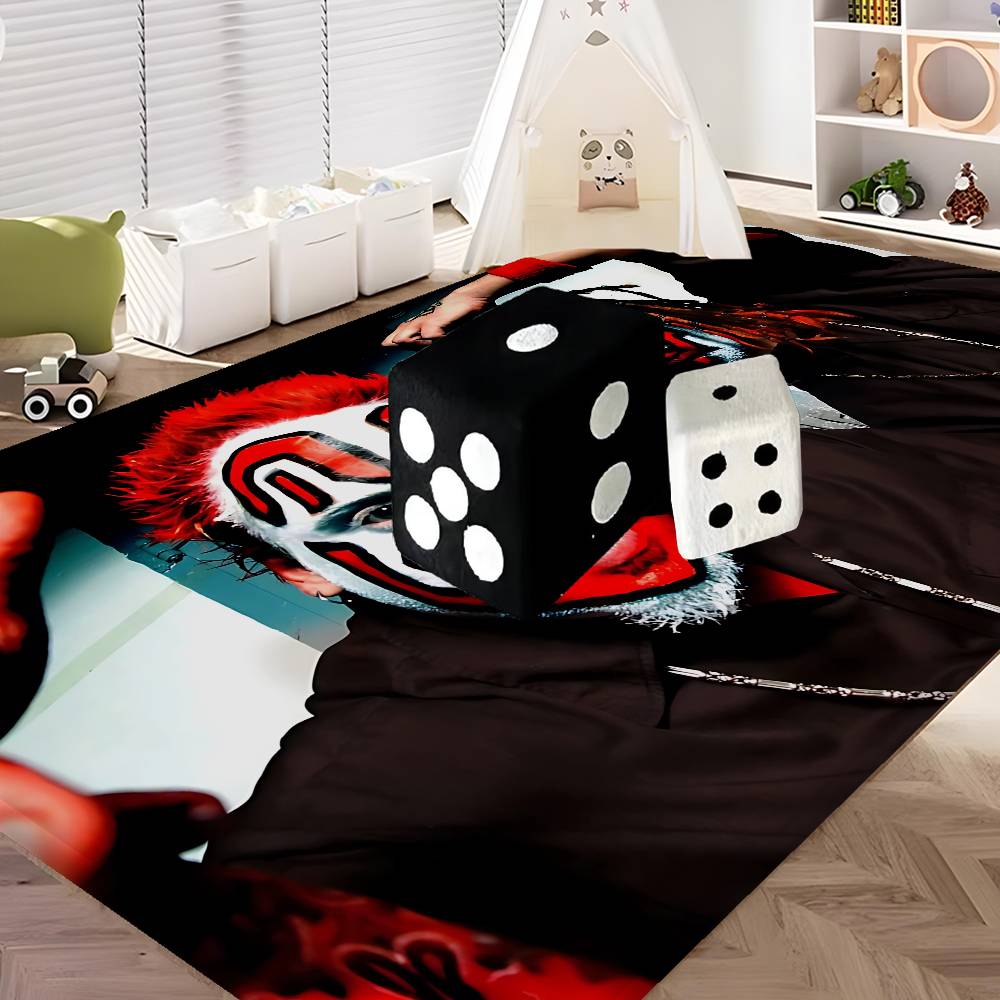 Hip-Hop I-Insane C-Clown P-Posse Hallway Carpet Washable Non-Slip Living Room Sofa Chairs Area Mat Kitchen Doormat Area Rug