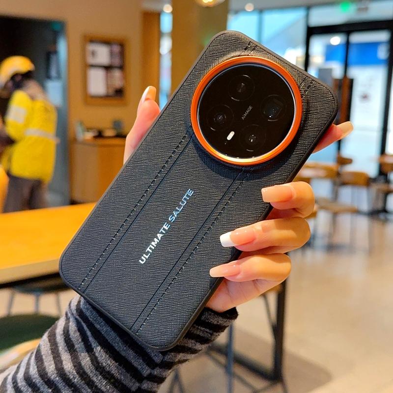 Роскошный Чехол-Дизайн из Кожи с Текстурой Крокодила для Honor Magic 8 Magic 7 Magic 6 Pro Тонкий Оранжевый Кольцо для Камеры Ударопрочный Чехол