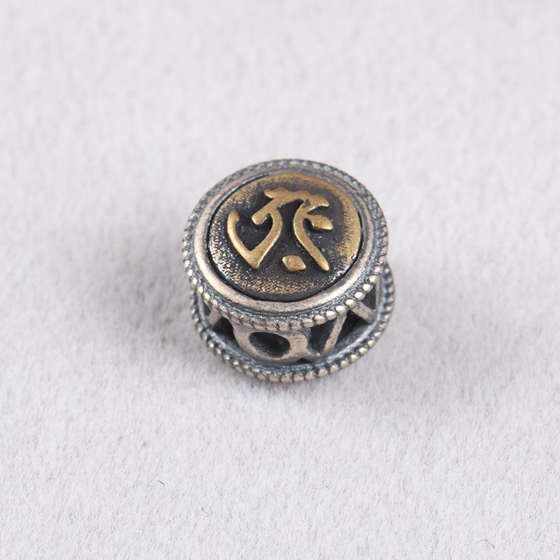 Браслет из стерлингового серебра 925 пробы с божествами-хранителями, бусинами с мантрами и подвесками со знаками зодиака