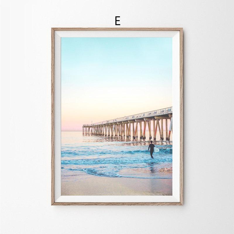 Пейзажи с пальмовым побережьем, холст, картины, декор для комнаты, настенные художественные постеры и принты, скандинавские настенные постеры для гостиной, фотографии Cuadros