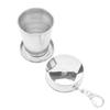 Portable With Keychain Stainless Steel Folding Coffee Handcup Telescopic Mug Collapsible Cup