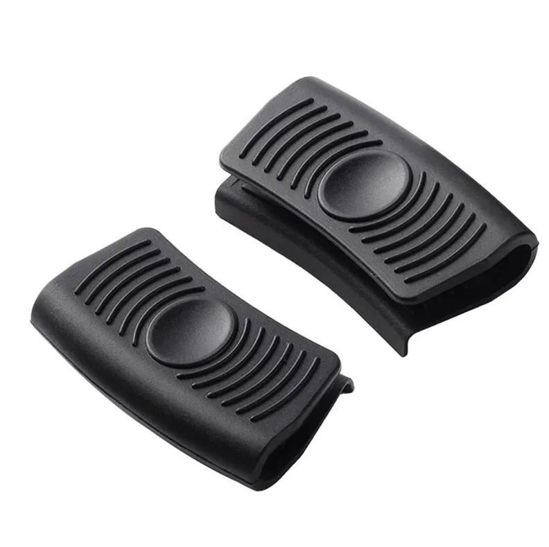 Силиконовые ручки-держатели для горячих кастрюль и сковородок, изолированные, для чугунной сковороды-вока, сковороды (Красный и черный) Крышка ручки