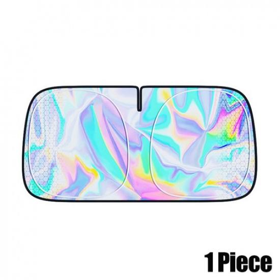 Складной чехол-шторка для лобового стекла автомобиля из ткани Оксфорд, защита от солнца, козырек, защита от УФ-лучей