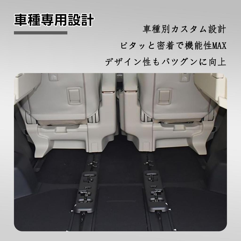 Oattun Rear Seat Rail Covers for the New Alphard 40 Series and Vellfire 40 Rail Custom Interior Scratch and Cargo Compartment Protection Series,