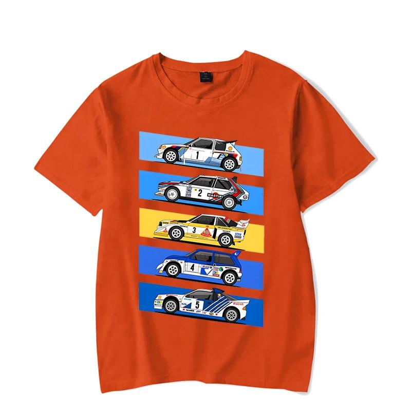 1986 Раллийные автомобили группы B Забавная футболка Футболки Мода Лето Мужские Футболки с коротким рукавом Черные Топы Футболки Хип-хоп Уличная одежда Camisetas