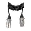 12V Адаптер для прицепа Штекер проводки 2м Стандартный 7-контактный к 7-контактному Пружинный адаптер проводки Разъем для RV Каравана Лодки
