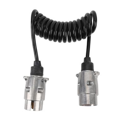 12V Адаптер для прицепа Штекер проводки 2м Стандартный 7-контактный к 7-контактному Пружинный адаптер проводки Разъем для RV Каравана Лодки