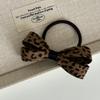 Fashionable Leopard Print Hair Clips Ribbon Bowknot Hairband Hair Claw Woman's Hair Accessories