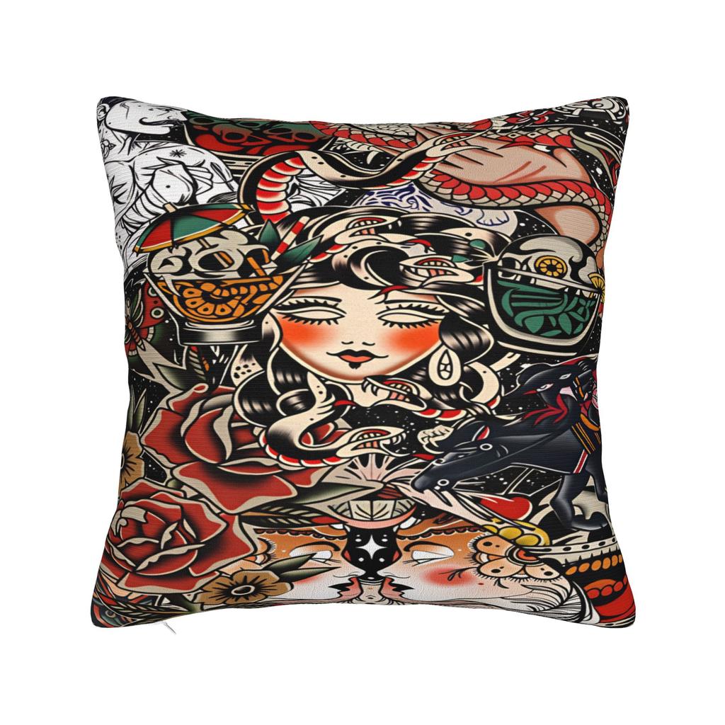 Pillow Cover Flying Leaping Pig Funny Pillow Case For Living Room Sofa Pillowcases