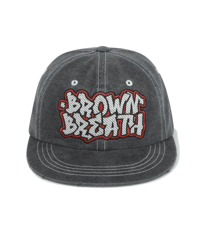 Кепка с логотипом BROWNBREATH Washing Graffiti - Угольный