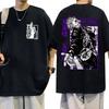 2025 Японское Аниме Магическая Битва Футболка Мужская Женская Годжо Сатору Новая Мода Харадзюку Повседневные Футболки с Коротким Рукавом Хлопковые Топы Свободные
