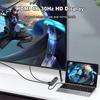 10 в 1 USB C док-станция Тип C HUB Тип C на 4K HDMI адаптер USB C разветвитель PD/RJ45/USB 3.0 5 Гбит/с/SD/TF