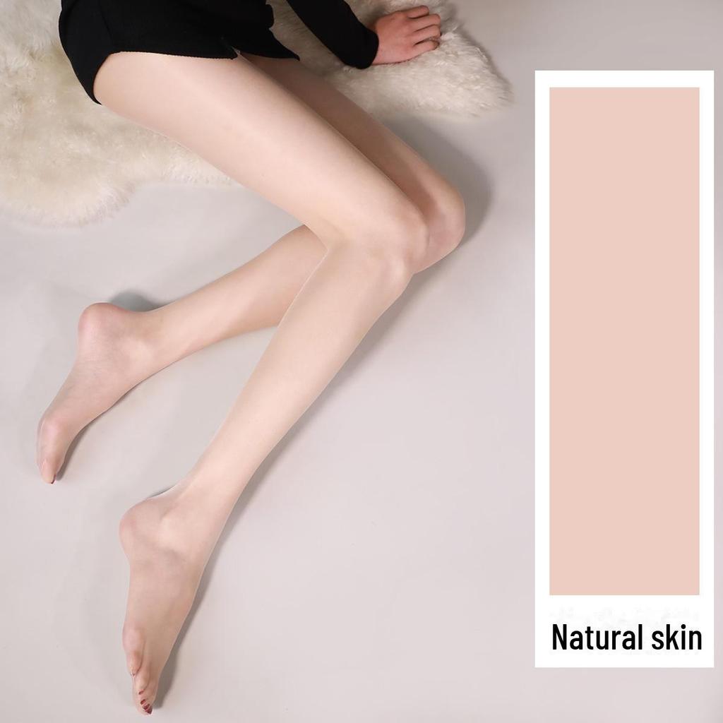 Женские ультратонкие чулки с защитой от защемления, с бикини-кротчем - прочные, телесного цвета, с рисунком в виде ананаса